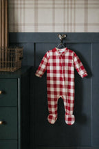 Silky Tencel Check Baby Pajama