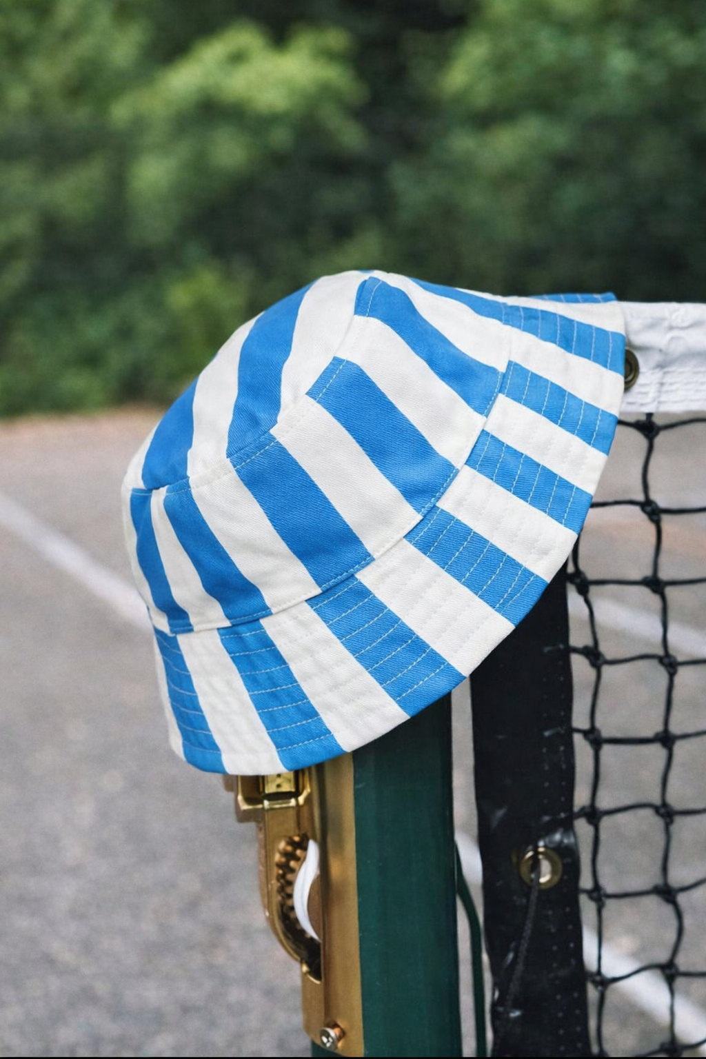 Blue Striped Bucket Hat