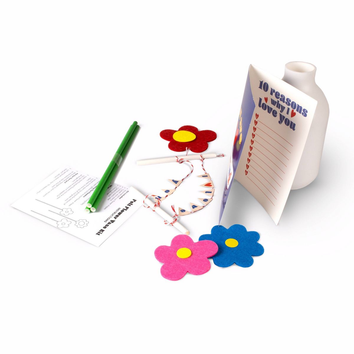Felt Flower Craft Kit