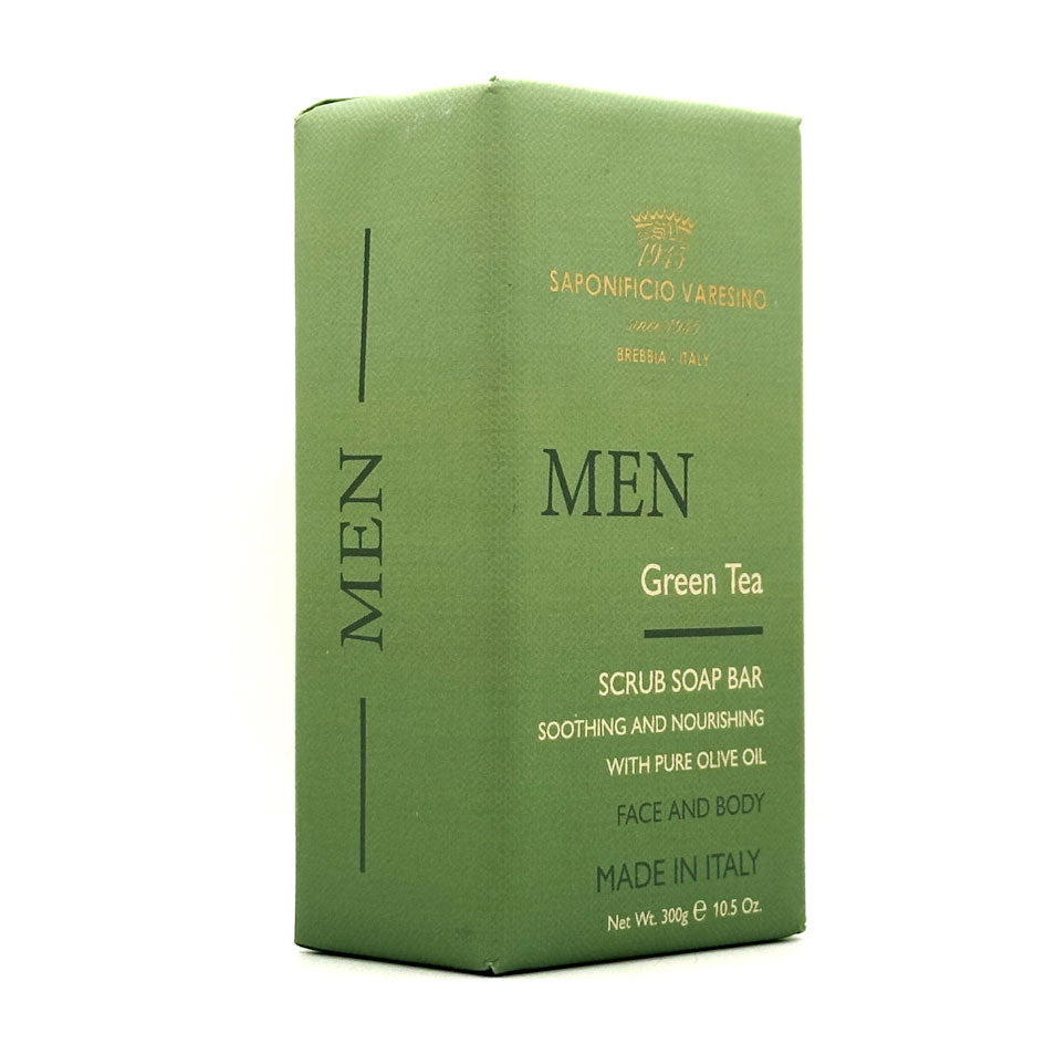 Green Tea And Bourbon Scrub Soap Bar