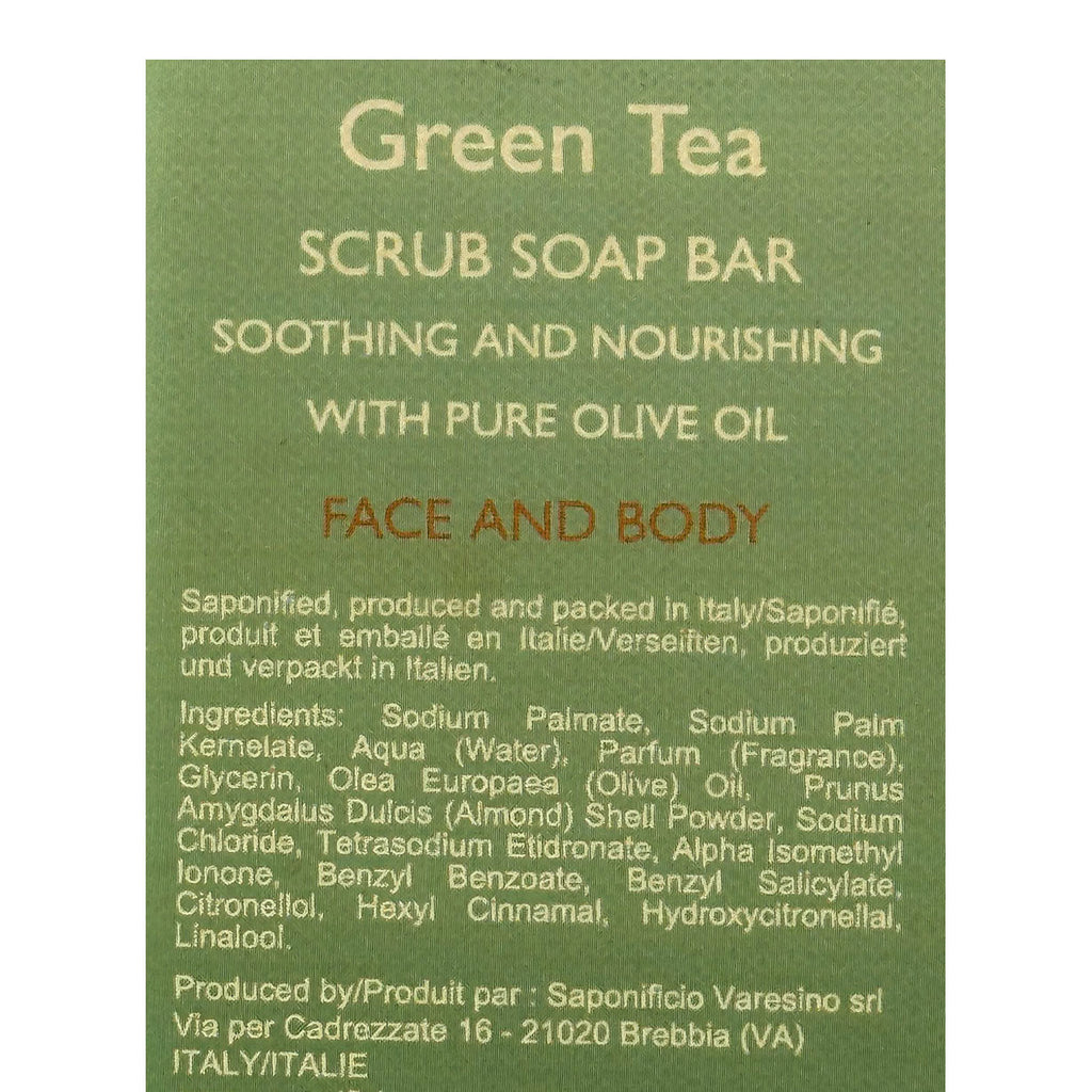 Green Tea And Bourbon Scrub Soap Bar