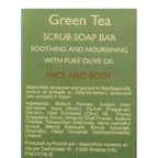 Green Tea And Bourbon Scrub Soap Bar