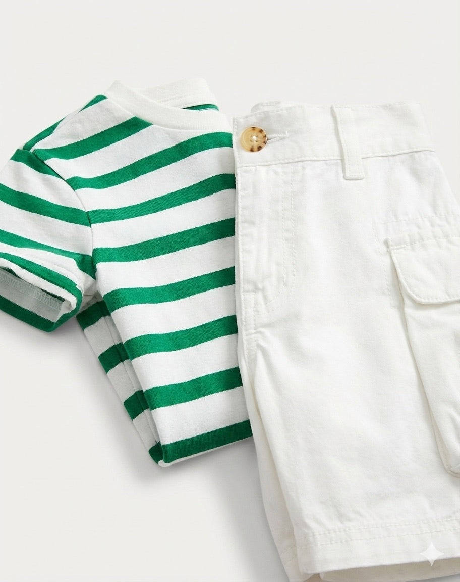 Polo Baby Boys' Striped Set