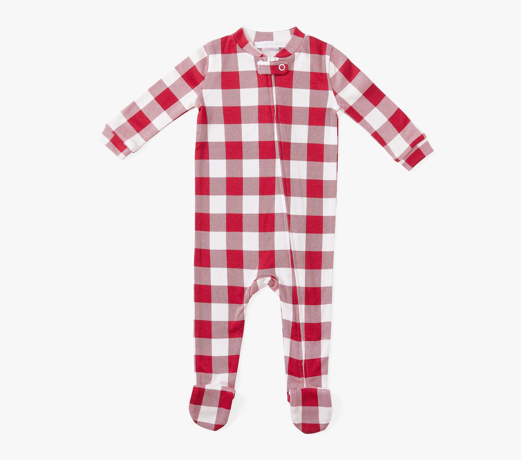 Silky Tencel Check Baby Pajama