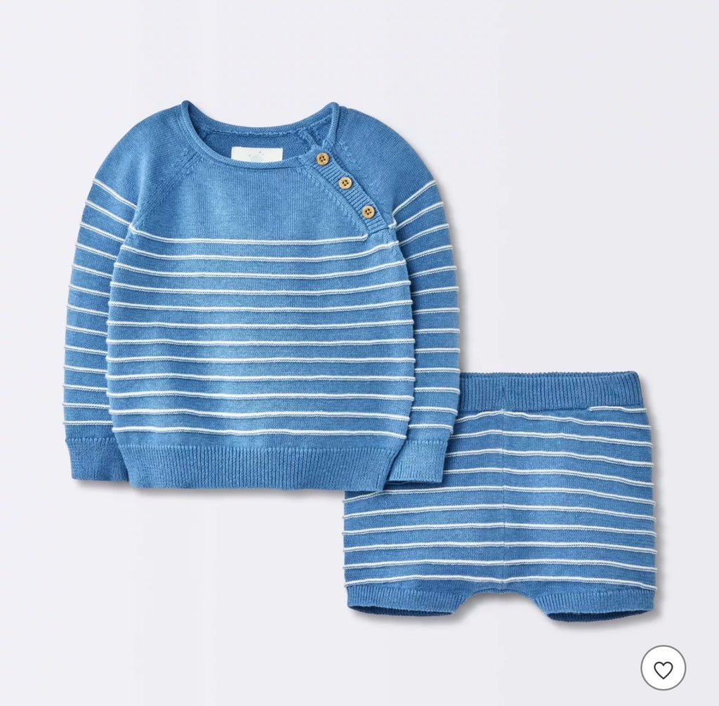 Baby Striped Sweater Set
