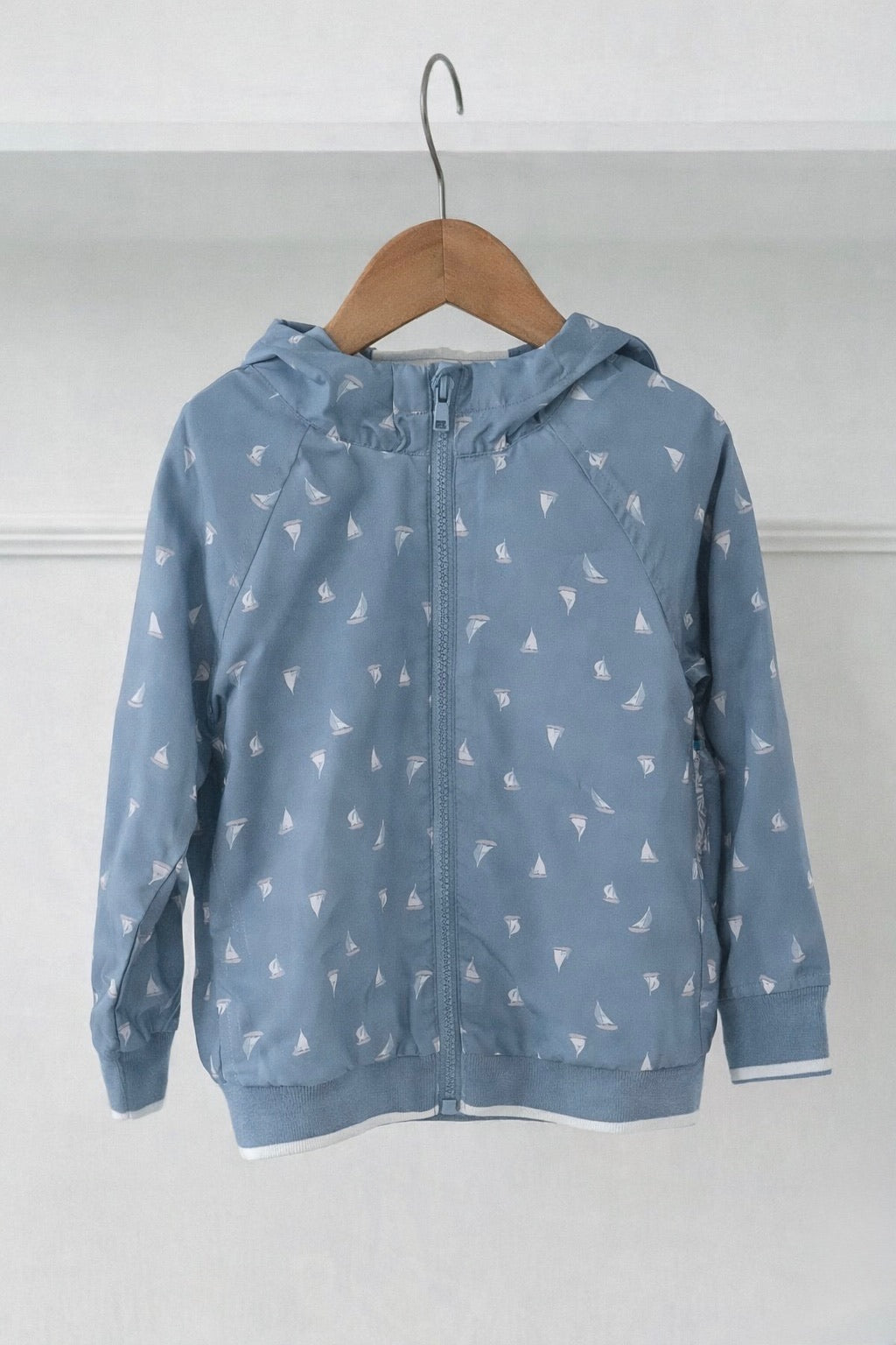 Dusty Blue Rain Jacket