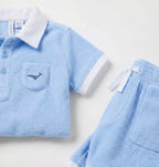 Baby Whale Terry Matching Set
