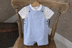 Blue Striped Overall