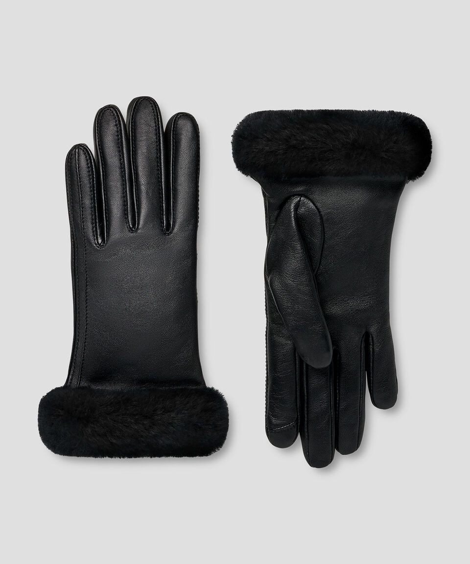 Black Leather Gloves